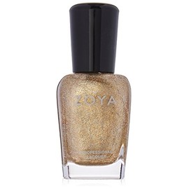 ZOYA ZP644 Nail Color, ZIV Jib, 0.5 fl oz (15 ml), 2012 ORNATE COLLECTION Yellow Gold, Glitter, Nail Lacquer Manicure