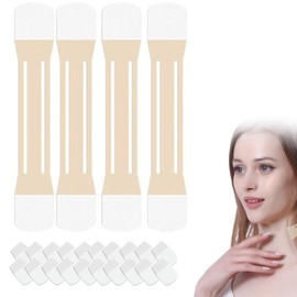 Celestica Instant Neck Lift Tape, Neck Tapes Lifting Invisible Behind Necks for Women, Lift Strap Patch Tightening Tapes for Necks Face Jaw (4 Elastic Band + 20 Replacement Patches)