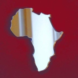 Super Cool Creations Africa Map Mirror - 35cm x 22cm / 13.8in x 8.7in