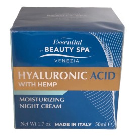 Crema Noche Ácido Hialurónico Cáñamo 50ml Todo Tipo Piel