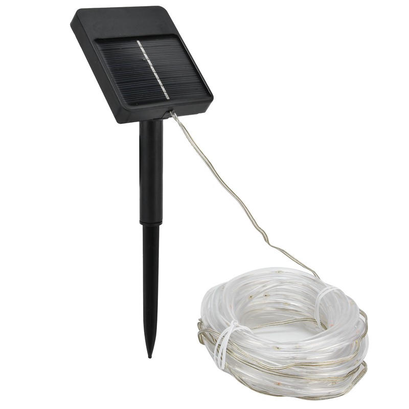 Solar String Light 7m 50LEDs Solar Tube Light Outdoor Waterproof