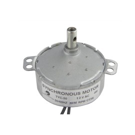CHANCS Synchronous Motor TYC-50 12V AC 30-36RPM CCW 4W Small Electric Motor Turntable Gear Box for Microwave Oven