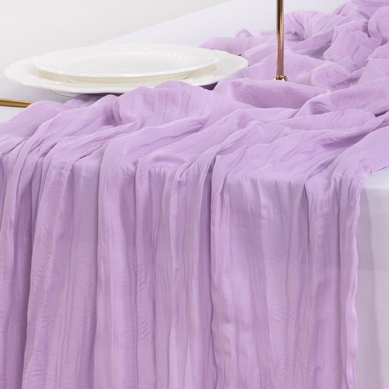 Socomi Fall Thanksgiving Table Runner Cheesecloth Table Runner 120 inch