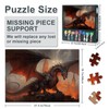 Fire Dragon Puzzles for Adults 1000 Pieces Fantasy Dragon in