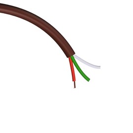 Cableague Thermostat Wire 18/3 18 Gauge 3 Conductor ETL 18-3 25 Feet Brown (18-3 Brown, 25Feet)