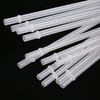 DAKOUFISH 14 inch Long Reusable Clear Plastic Replacement Drinking Straws
