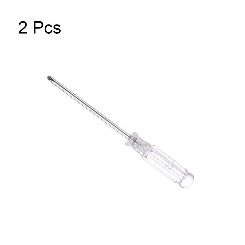 sourcing map Mini Phillips Screwdriver, 3.0mm Cross Head with Clear