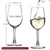 Wine Glasses Set of 12, 12oz Red/White Wine Glass Set,