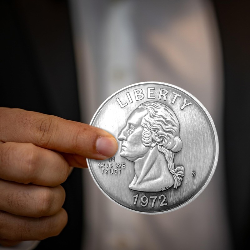 Giant Quarter Coin | Jumbo Quarter | Huge Quarter Prop