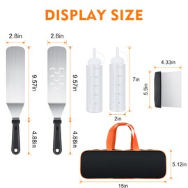 AULTONG Blackstone Griddle Accessories Kit, 6pcs Flat Top Grill Accessories Set for Blackstone and Camp Chef (6pcs)