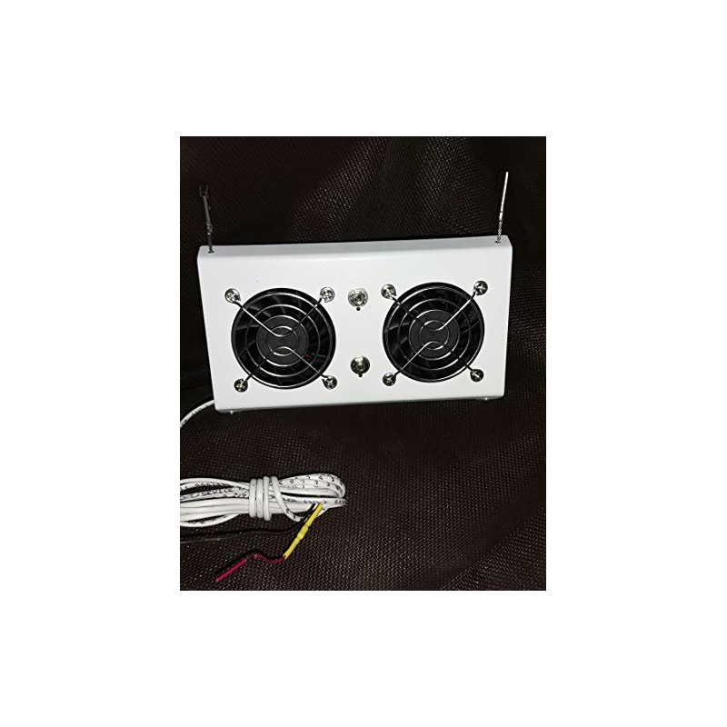 Deluxe RV Refrigerator Evaporator Fan w/LED & Grill