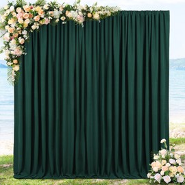 St. Patrick's Day Polyester Backdrop Green Backdrop Curtain for Parties Photo Backdrop 10x8Ft Wedding Baby Shower Photography Background Photo Decor