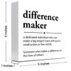 Funny Wooden Box Sign,Difference Maker Definition Office Wood Box Plaque
