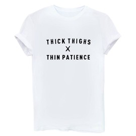 YITAN Women's Cute Juniors Tops Teen Girl Tee Funny T Shirt White Medium