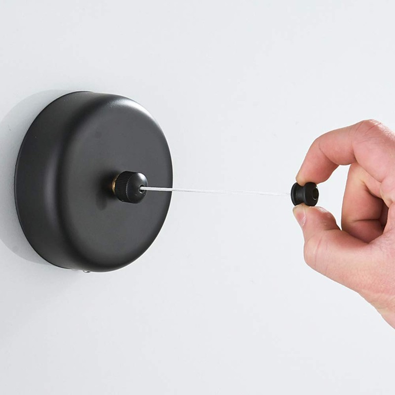 KUNGYO Extendable Washing Line - Wall Mounted Pull Out Stainless