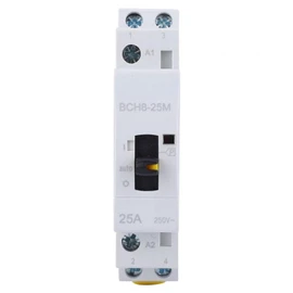 DEWIN Household AC Contactor Switch BCH8-25M with Manual Function 2P25A 24V(2NO)