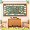Ctosree 134 Pcs Safari We are Wild About Learning Bulletin