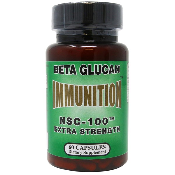 Immunition NSC 100 Beta Glucan Extra Strength 10 Milligrams 60 Capsules