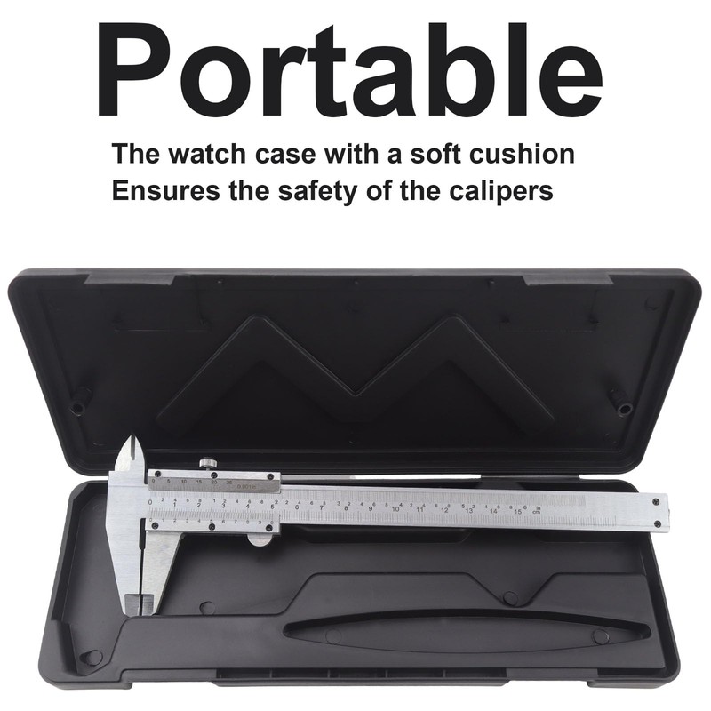 Rierousy Stainless Steel Vernier Caliper 150 mm Precision Caliper with