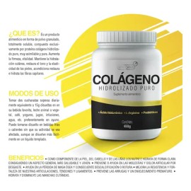 Colágeno Hidrolizado 450g Y Resveratrol 120 Cap Energeios                                                                                             