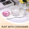 Body Powder Puff and Container: 6 inch Large Powder Puff