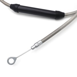 HTTMT- 2000-2006 Softail Extended Cable & Brake Line Kit Extensuin - [Chrome] Compatible With 16" Apes H-D Softail Motorcycle [P/N:TGHD-HECK008]