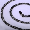 U7 Men's Chain Set 5mm Wide Ion plating Black Metal