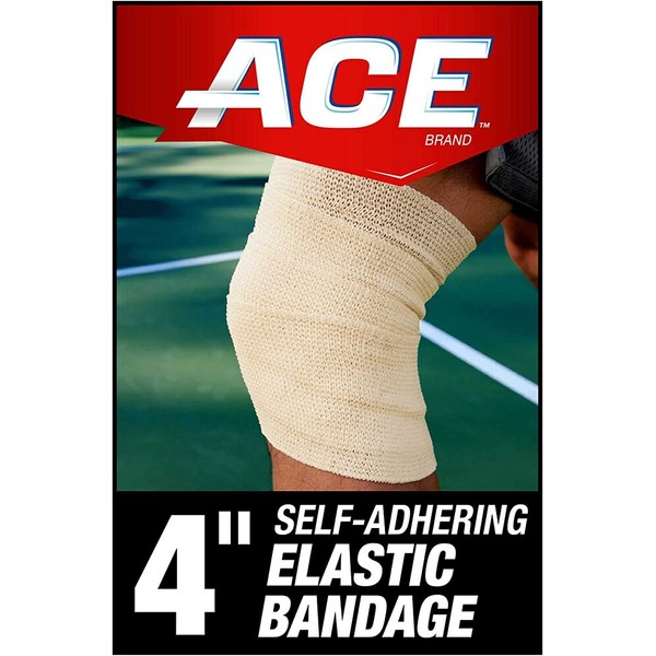 Ace Self-Adhering Elastic Bandage, 4 Inches - 1 Each (value Pack of 9)