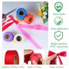 KIWIHUB 12 Pack White Flagging Tape, Non-Adhesive Plastic Ribbon Neon