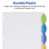 Avery 11200 Insertable Style Edge Tab Plastic Dividers, 5-Tab, Letter
