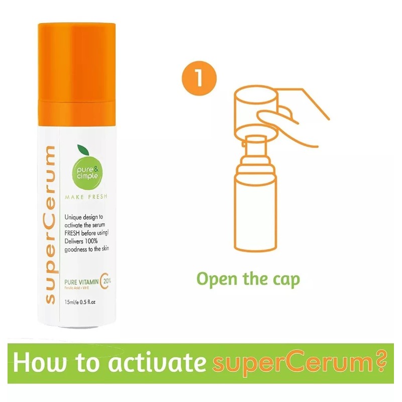 Pure & Cimple Supercerum 20% De Vitamina C Suero Facial