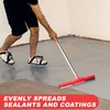 Water Broom & Floor Squeegee Scrubber with 51" Adjustable Pole