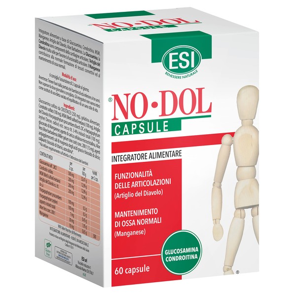 ESI SpA No Dol Supplement for Joint and Muscle Pain 60 Capsules