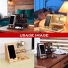 NOELAMOUR Smartphone Stand, Tabletop, Wooden Desk Organizer, Stylish, Portable, Gadgets,