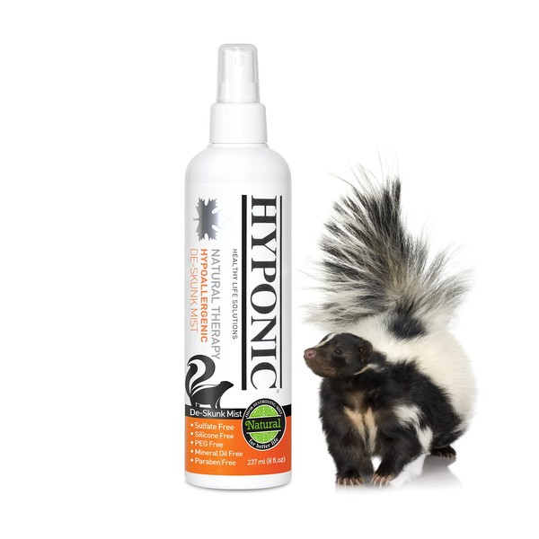 HYPONIC Hypoallergenic Premium De-Skunk Mist 8.01 oz for All Pets