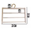 mdj Set De Ganchos De Madera Para Pantalón 3pzas