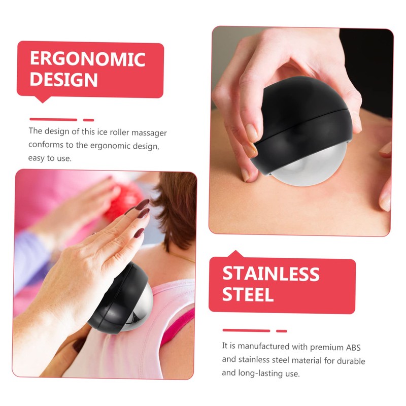 Baluue Handheld Massage Stainless Steel Hot Cold Roller for Muscle