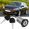 Qiilu Car Ignition Switch Lock Barrel with 2 Keys