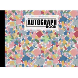Autograph Book: Rectangular Cover | Autograph Book for Adults & Kids, 150 Blank Pages, Starlight Design, Keepsake, Size 8.25" x 6" By Sibylle Meister