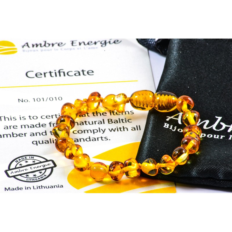 AmberJewellery 100% Baltic Amber Bracelet - Best Quality, Amber