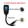 NVRTTRR HD-CVI/TVI/AHD Video Balun with Power Connector, RJ45 CAT5 Data