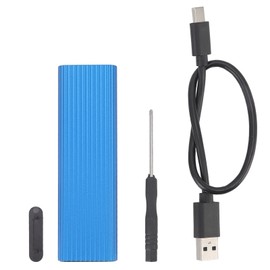 M.2 SSD Enclosure Adapter Tool Free Aluminum Alloy Shell High Speed USB C 3.1 Enclosure Adapter for Home Office