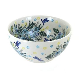 Blue Rose Polish Pottery Alyssa Cereal/Soup Bowl