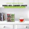 Ettrick 6 Pack Stackable Tea Bag Organizer, Clear Acrylic Tea