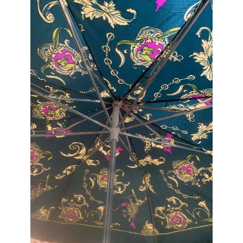 Telescopic Patterned Umbrella (Green)