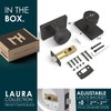 Mega Handles Laura Privacy Door Knobs - 1 Pack Reversible