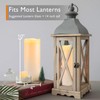 Homemory 10" x 4" Large Waterproof Outdoor Flameless Candles with