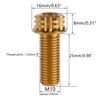 UHDFBDHF 4Pcs Titanium Bolt Flange Torx Head M8 M10 x