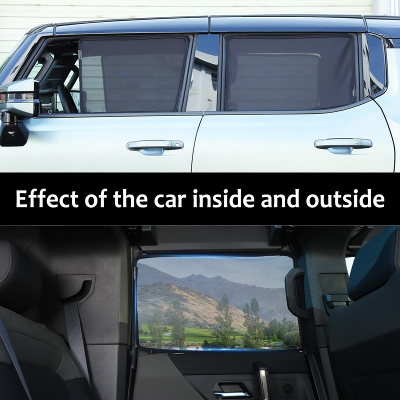 for Hummer EV SUV Truck Accessories Sun Shade Side Window