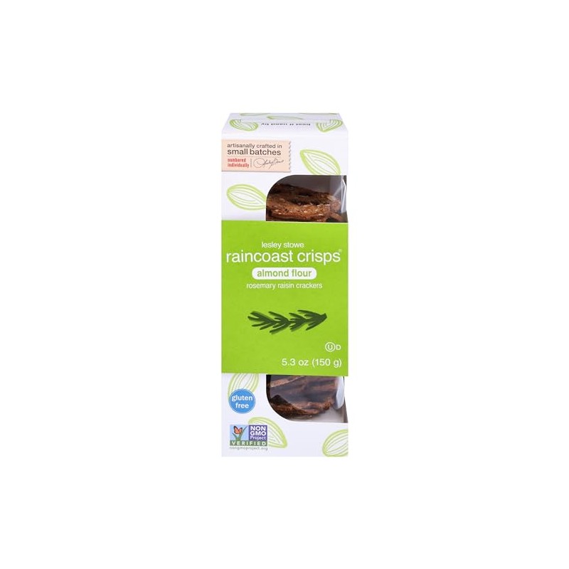 RAINCOAST CRISPS Rosemary Raisin Almond Crisp, 5.3 OZ